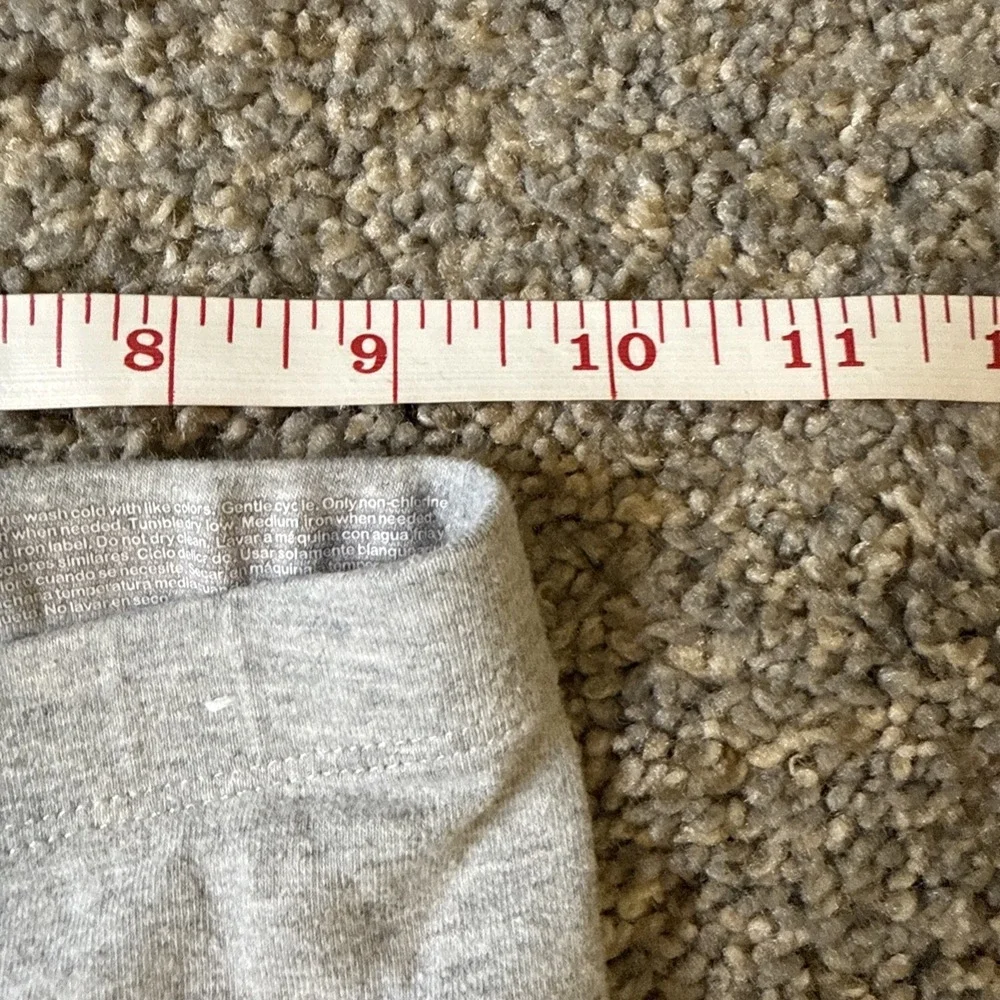 Wonder Nation Girl's Gray Cotton Full Length‎ Leggings Size M 7-8